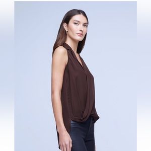 Club Monaco Brown Top With Belt size XS